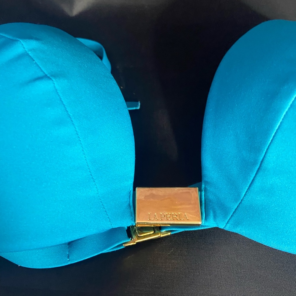 La Perla Turquoise Bikini Set With Brazilian Cut … - image 7